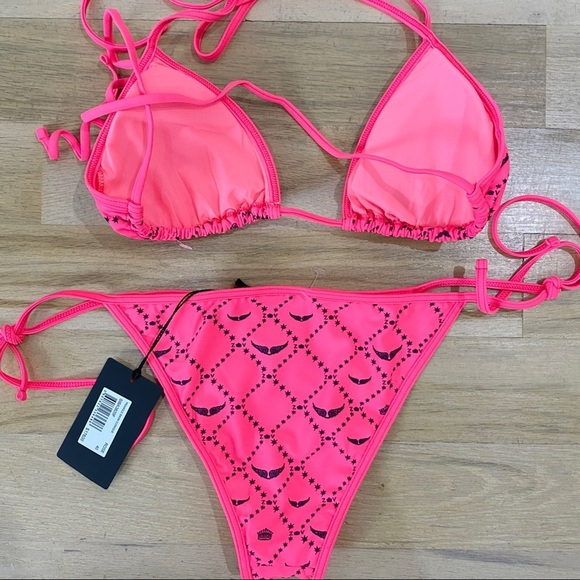 Zadig and Voltaire neon pink 2 piece BARBIECORE!!! - Picture 5 of 6